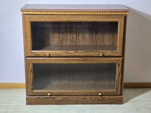 Vintage Short Barrister Bookcase - Two Shelf