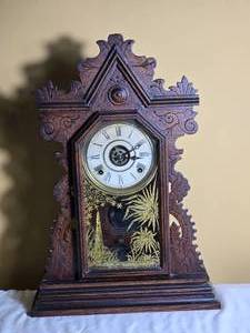 Antique Ingraham Gingerbread Kitchen Clock