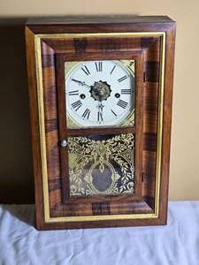 Antique Waterbury Walnut Wall Clock