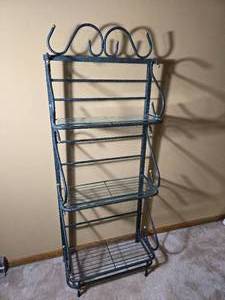 Decorative Metal and Glass Display Shelf