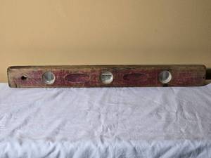 Vintage Wooden Carpenter Level