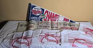 Minnesota Twins 1987 World Series Memorabilia Collection