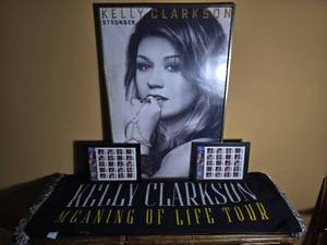 Kelly Clarkson Framed Poster and Meaning of Life Tour Memorabilia Collection
