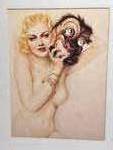 Alberto Vargas - Mask - Framed Vintage Print