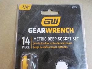Gear Wrench 14 pc Metric Deep Sockets...