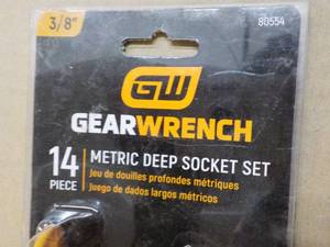 Gear Wrench 14 pc Metric Deep Sockets...