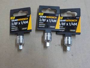 3 Gear Wrench 38F x 14M Adapters...