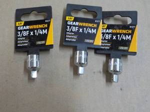 3 Gear Wrench 38F x 14M Adapters...