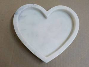 Marble Heart Tray 8 x 8...