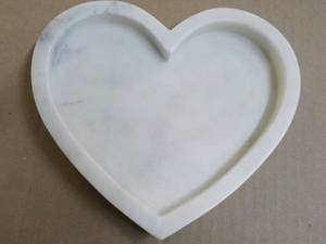 Marble Heart Tray 8 x 8...