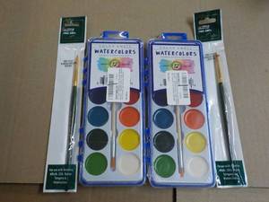 Watercolor Paint and Brushes...