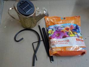 Solar Powered Watering Stand and Fl...