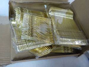 Gold Plastic Silverware...
