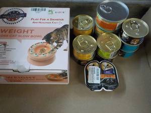 Cat Food and Cat Slow Bowl...