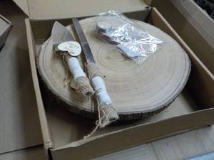 Wood Cake Stand with Accessories...