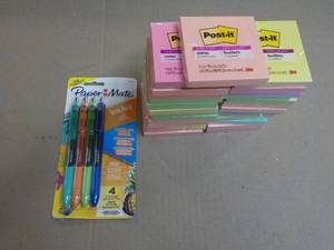 27 Post-it 3 x 3 Pads and Pens...