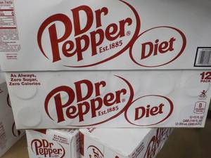 2 Diet Dr Pepper 12 packs...