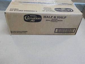 Case of 240 Carnation Half and Half...