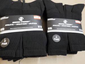 12 pair Wear Proof Black Athletic S...