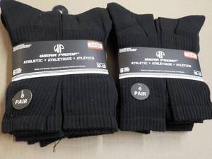 12 pair Wear Proof Black Athletic S...