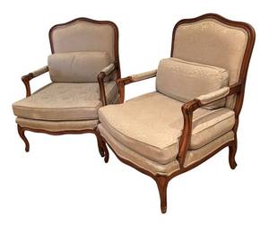 LLR - Pair of Vintage Upholstered Armchairs