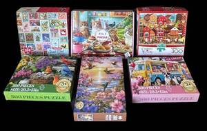 BR1 - Mixed Puzzle Set of 6 300-Piece Large Piece Jigsaws