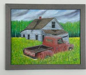 BR1 - Signed McFarlin 2020 Original Canvas Painting 18.5 x 22.5