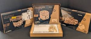 K - Rokr Wooden Mechanical Puzzle Set of 4 (Lot of 4)