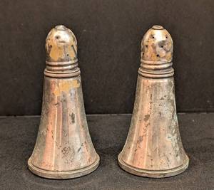 K - Vintage Gorham Sterling Silver Weighted Salt & Pepper Shakers