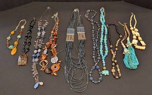 K - Womens Beaded & Fashion Necklaces (Lot of 10)