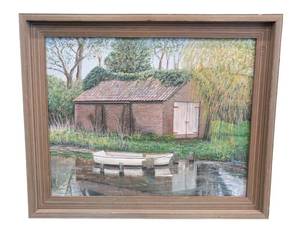 MB - W. Mc.Farlin Framed Landscape Painting
