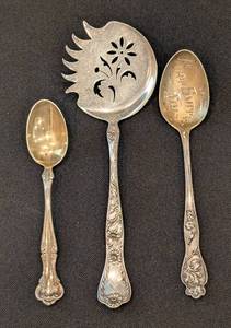 LR - Vintage Sterling Silver Spoon Set (Lot of 3)
