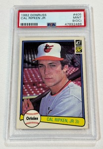 Cal Ripken Jr RC PSA Slab Graded 9(OC) 1982 Donruss #405 Rookie Vintage Baseball Card