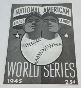 1945 World Series Official Program - Cubs vs. Tigers - Vintage Baseball, Beautiful Condition