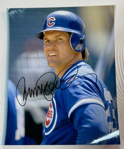 Ryne Sandberg Autographed 8x10 Chicago Cubs Baseball Photo