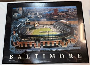Blatimore Orioles Camden Yards First Night Came Frames Baseball Print