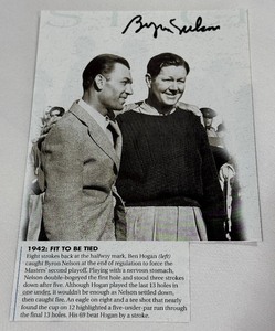 Byron Nelson Autograph on Golf Magazine Cutout