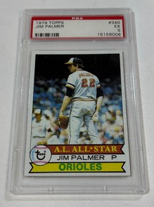 Jim Palmer PSA Graded Slab 5 EX 1979 Topps #340 Vintage Baseball Card