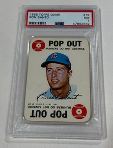 Ron Santo PSA Graded Slab 7 NM 1968 Topps Game Card #19 Vintage Baseball Card