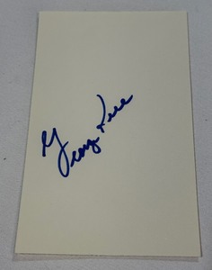 George Kell Autograph Card - Vintage Baseball Hall of Famer
