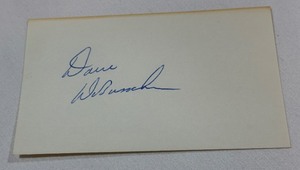 Dave DeBusschere Autographed Card - Vintage Basketball