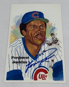 Fergie Jenkins Autographed 1991 Perez Steele 10,000 Vintage Baseball Post Card