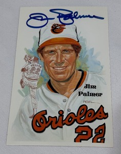 Jim Palmer Autographed 1991 Perez Steele 10,000 Vintage Baseball Post Card