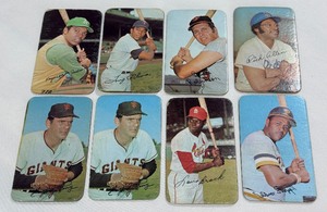 (10) 1971 Topps Super Vintage Baseball Cards w Stars - Reggie Jackson, Oliva, Robinson, Brock, Stargell, and More