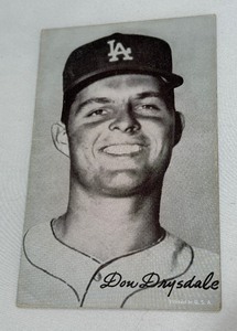 Don Drysdale Vintage Exhibit Baseball Card - 2