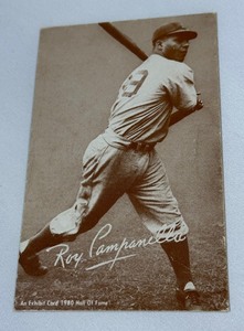 Roy Campanella Vintage Exhibit Baseball Card