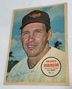 Brooks Robinson 1967 Topps Pin Up Vintage Baseball Poster #3