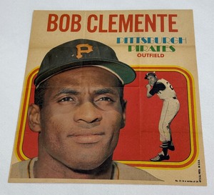 Roberto Clemente 1970 Topps Vintage Baseball Pin Up Poster #21