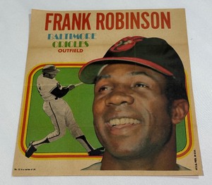 Frank Robinson 1970 Topps Vintage Baseball Pin Up Poster #12