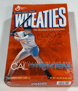 Cal Ripken Jr. Iron Man Baseball Wheaties Box